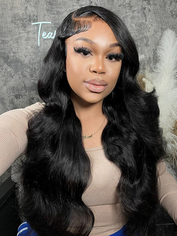 {Super Deal} 220% Density $189=26inch Body Wave 13x4 Swiss HD Transparent Lace Frontal Wig Real Human Hair Wigs-WigCool