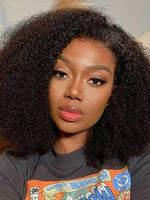 Afro-Kinky-Curly-Bob-Wig-4C-Kinky-Edges-5x5-Transparent-Lace-Closure-Wig-index