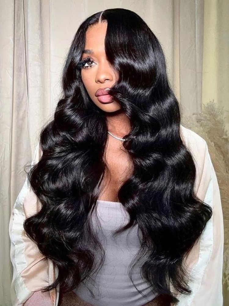 Wigcool 3D Body Wave Wigs 9x6/13x4/13x6 Lace Frontal Wig Pre Curled Gluless Wig