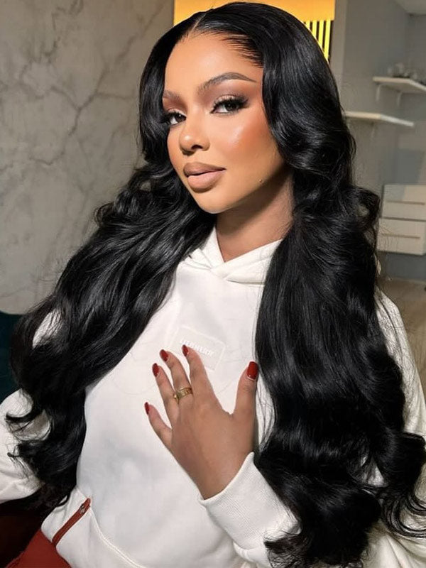 Mini Knots 13x4 Swiss HD Lace Frontal Wig Invisible Single Knots Straight/Body Wave Human Hair Wigs