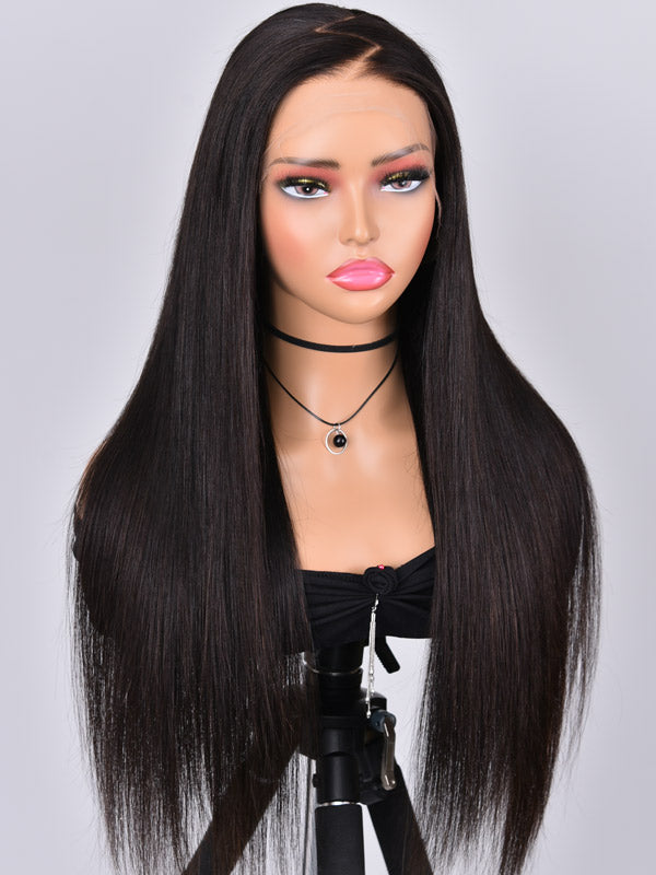 {Super Deal} $199=30inch Straight Hair 13x4 Transparent Lace Frontal Wig Real Human Hair Wigs-WigCool