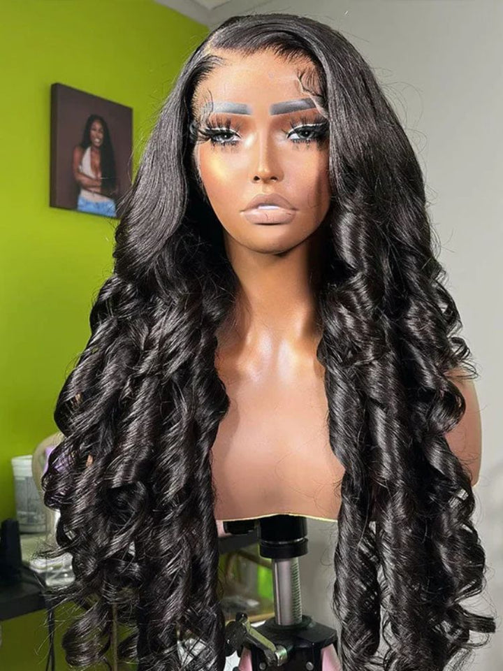 Wigcool 3D Body Wave Wigs 9x6/13x4/13x6 Lace Frontal Wig Pre Curled Gluless Wig